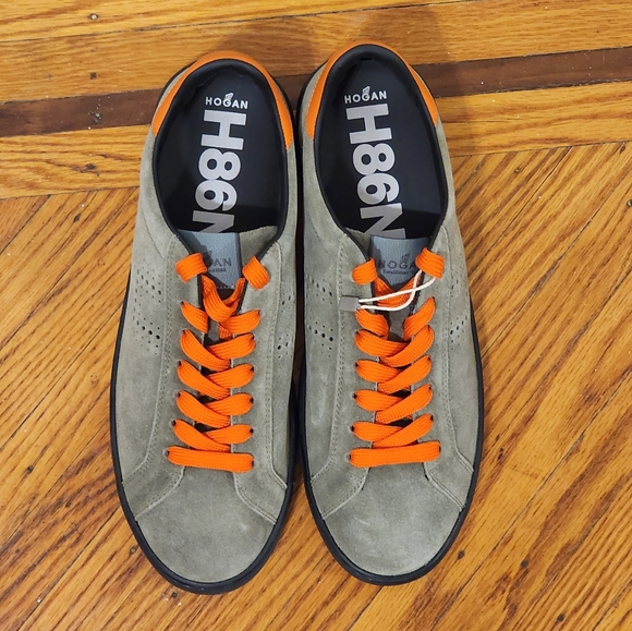 Hogan Men's Sneakers Military Green Size 8 Men's - Picture 4 of 7